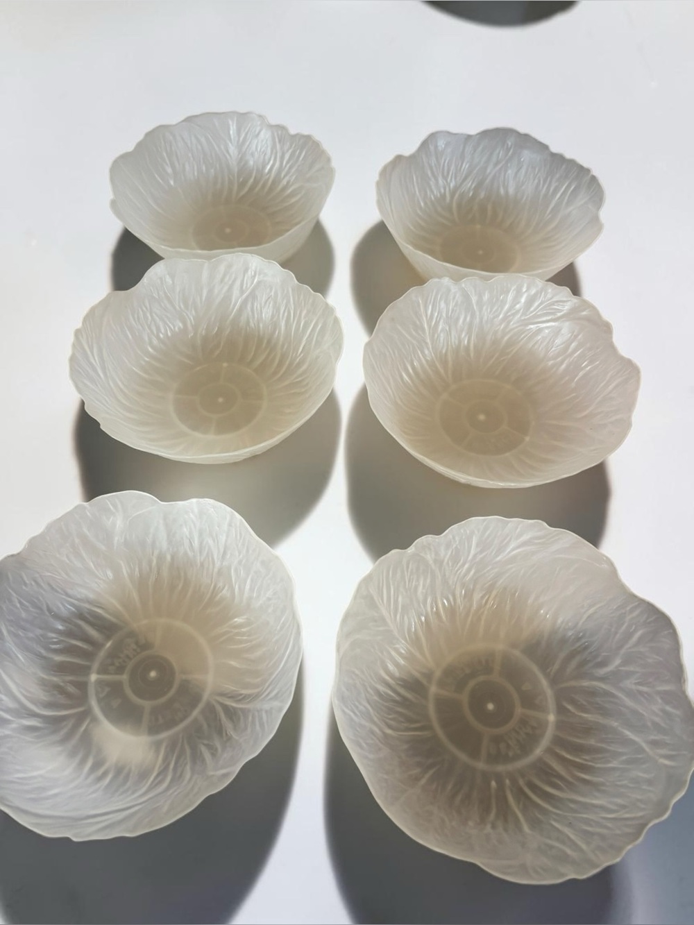 Vintage Berman Industries Pearlized Dessert Bowls Set of 6 USA